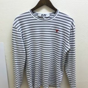 Cdg play striped t